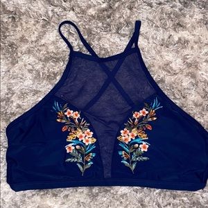 Halter swim top